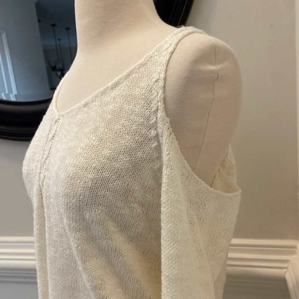 Pink republic peep shoulder knit sweater